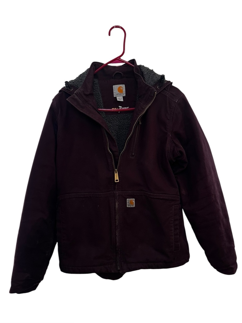 Carhartt Women's Full Swing Caldwell Jacket Size M Deep Wine Purple
